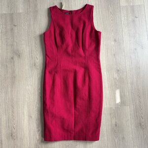 Talbots Pink Sheath Wool Dress